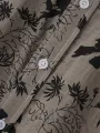 INCERUN Mens Cotton Linen Shirt Ethnic Floral Print Short Sleeve Beach Shirt