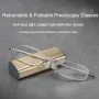 Folding Stretching Presbyopia Glasses Portable Anti Blue Light Reading Glasses Ultra-light Anti-fatigue Presbyopia Glasses Lighter Case