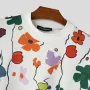 INCERUN Mens Colorful Floral Print Sweatshirts Comfortable Classic Crew Neck Casual White Sweatshirts for Men S-5XL