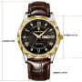POEDAGAR Luxury Business Men Watches Waterproof Luminous Leather Quartz Watch Fashion Date Week Men's Wristwatch