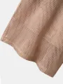 Mens Mesh Flap Pocket Casual Drawstring Waist Shorts