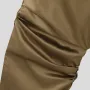 INCERUN - Pantalón casual de satén fruncido para hombre, color liso, holgado, recto