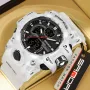 SANDA Men's Electronic Watch Dual Display Waterproof Quartz Watch Fashion Outdoor Sports Wristwatches Movement with Luminous, Stopwatch, Countdown, Alarm & Date Function