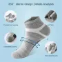 5 Pairs Men's High Quality Breathable Ankle Socks Summer Outdoor Casual Athletic Short Sports Socks for Running Size 38-45 Comfortable