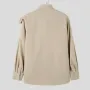 INCERUN - Camisa holgada de manga larga con diseño asimétrico para hombre, con solapa, talla grande S-5XL
