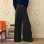 INCERUN Mens Solid Color Loose Fit High Waist Pant Casual Wide Leg Long Trousers Plus Size For Men S-5XL