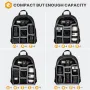 Camera Backpack Bag with Waterproof Cover Multi-Compartment Design for Camera Accessories Laptop Tripod Strap Outdoor Photography Travel