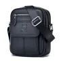 BULLCAPTAIN Men's Casual Shoulder Bag High Quality Business Messenger Bag Cowhide Leather Mini Pocket Large Capacity Bag for Men