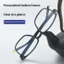 Anti Blue Light Reading Glasses Men Black Full Frame Hyperopia Eyewear High-definition Comfortable Presbyopia Glasses