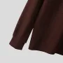 INCERUN Mens Solid Color Double Collar Pullover Sweater Comfortable Stretchy Fabric Casual Top for Male Plus Size S 5XL