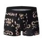 4 calzoncillos bóxer para hombre, ropa interior estampada a la moda, cómodos, transpirables, informales, cortos.