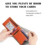 Ví da thật mỏng Ekphero dành cho nam, chặn RFID, ngăn đựng thẻ tín dụng tối giản, ví gấp đôi, quà tặng cho nam giới
