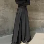 INCERUN Men Wide Legs Skirt Pants, False Two-piece Design Loose Fit Long Trousers for All Season Large Size S-5XL