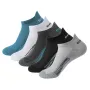5 Pairs Mens Anti-odor Mesh Sports Socks Comfy Breathable Sweat Ankle Socks Casual Soft Elastic Socks, Spring & Summer