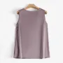 Blusas ZANZEA para mujer, elegantes camisetas sin mangas con cuello vuelto, camisolas de satén sin mangas para oficina y trabajo.