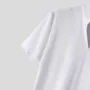 INCERUN Mens T Shirt Solid Color Stand Collar T-shirt Summer Comfy Cool V Neck Short Sleeve Tshirts Top Male Clothing