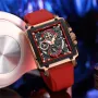 CRRJU Men's Sports Watch, Multifunctional Chronograph Wrist Watch for Business Men, Waterproof Square Male Quartz Watch with a Box, Ideal choice for Men's Gifts
