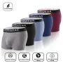 5 calzoncillos tipo bóxer para hombre, transpirables, suaves, cómodos y agradables al tacto, con cintura elástica.