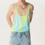 INCERUN Mens Tank Top Fashion Tie-dye Tanks Loose Fit Sport Gym Vests Summer Daily Sleeveless Undershirt Male