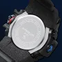 SANDA Men's Waterproof Sport Watch Fashion Big Dial Quartz Watches Dual Display Wrist Watch