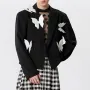INCERUN Men Blazer Stylish Butterflies Design Long Sleeve Suit Jacket for Fashion-Forward Party Male Top Clothing
