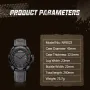 NAVIFORCE Men Casual Sport Watch Calendar Quartz Wrist Watch Waterproof Shock Resistant Men Watches Leather Strap