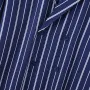 Mens Striped Lapel Double Breasted Casual Shirt Comfortable Casual Long Sleeve Shirts Lapel Top for Big Men Large Size S-5XL