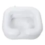 Lavabo inflable para lavar el cabello, portátil, para salón de belleza, para el hogar, para personas mayores, para teñir el cabello.
