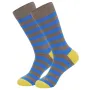 5 pares de calcetines largos de algodón para hombre, de vestir, a rayas, talla grande, talla única 43-49, para calle, hip-hop, monopatín, cómodos y a la moda.