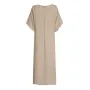 ZANZEA Plus Size Women Bohemian Long Dress Short Sleeve Hollow Out Robe Kaftan Solid Beach Maxi Dress