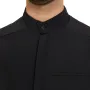 INCERUN Plus Size Men Long Shirt Stand Collar Button Long Sleeve Solid Long Robe Shirts