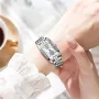 CRRJU Women's Quartz Watch Elegant Rhinestone Rectangular Dial Waterproof Stainless Steel Strap Luminous Design Perfect for Business and Fashion Use Stylish Women Watch Ideal for Everyday Wear
