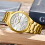 CURREN Men's Stainless Steel Quartz Watch Waterproof Calendar Business Casual Wristwatch Fashion Design with Watch Box