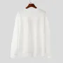 INCERUN Mens Letter Print Long-Sleeve Pullover Fashion Daily Casual Classic Basics Crew Neck Pullover Hoodies for Men Large Size S-5XL