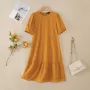 ZANZEA Elegant Style Women Dress Ladylike Puff Sleeve Dress Lace Patchwork Midi O Neck Dresses