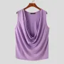 INCERUN Men's Fashion Soft Comfort Stacked V-neck Tanks