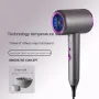 Pengering Rambut Profesional 2400W Suis Dwi Kawalan 6 Kelajuan dengan Muncung 220V Pengering Rambut Salun untuk Perjalanan Perniagaan Asrama Rumah