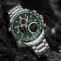 NAVIFORCE Multi-function Men Watch Night Light Waterproof Quartz Watch Timepiece Chronograph Date Sport Watch for Male