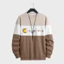 Moletom masculino ChArmkpR com estampa de planetas e blocos de cores e patchwork