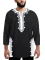INCERUN Plus Size Mens Ethnic Style Half Sleeve V Neck Casual Shirts