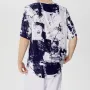 INCERUN Mens V Neck Ink Printing Chinese Style T-Shirts Casual Cotton Short Sleeve Tops Tees