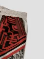 ChArmkpR Mens Pants Ethnic Tribal Print Patchwork Loose Drawstring Waist Trousers