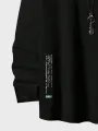 ChArmkpR Mens Japanese Wave Ukiyoe Print Crew Neck Cotton Long Sleeve T-Shirts