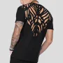 Camiseta INCERUN para hombre, moda informal, con espalda hueca, lisa, combina con todo, de manga corta, tallas S-5XL