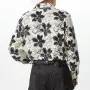 INCERUN Mens Floral Print Fringe Patchwork Long-Sleeve Shirt Fashion Tassel Deco Lapel Top for Male S-5XL