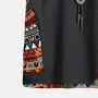 ChArmkpR Mens Ethnic Geometric Pattern Stitching Texture Short Sleeve Streetwear T-Shirts