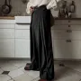 INCERUN High Fashion Sense Men Casual Pants Fold Design Solid Color Business Trousers for Men Large Size S-5XL