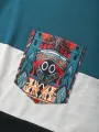 ChArmkpR - Camiseta sin mangas con capucha y estampado animal étnico para hombre