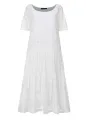 ZANZEA Plus Size Women Lace Long Dress Cold Shoulder Long Lace Croceht Hollow Out Bohemian Maxi Dress For Women