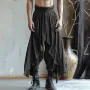 INCERUN Mens Dadadeiladu Lliw Solet Haenog Pant Ffasiwn Trowsus Gwasg Elastig Cyfforddus ar gyfer Dynion